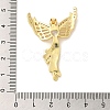 Rack Plating Brass Micro Pave Clear Cubic Zirconia Pendants KK-C047-20E-G-3