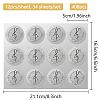 34 Sheets Silver Foil Embossed PET Picture Sticker DIY-WH0528-026-2