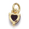 Brass Micro Pave Cubic Zirconia Charms X-KK-P192-08-G03-2