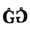 304 Stainless Steel Alphabet Charms STAS-H122-G-EB-1