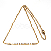 304 Stainless Steel Cable Chain Necklace STAS-L164A-01-3