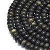 Natural Golden Sheen Obsidian Beads Strands G-P575-A29-8x5mm-3