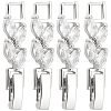 10Pcs Rack Plating Brass Clear Cubic Zirconia Watch Band Clasps KK-SC0003-11P-1