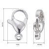 304 Stainless Steel Lobster Claw Clasps X-STAS-E464-21E-S-4