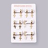 304 Stainless Steel Hoop Earrings EJEW-O087-02-3