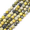Natural Yellow Turquoise(Jasper) Beads Strands GSR007-1
