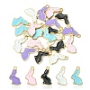 20Pcs 5 Colors Alloy Enamel Pendants ENAM-YW0003-01-1