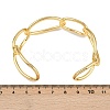 Brass Cuff Bangles for Women BJEW-C112-10G-5