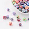 8mm Handmade Polymer Clay Beads X-FM198Y-1