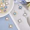 24Pcs 6 Styles Rack Plating Alloy Pendants FIND-CA0008-01-4