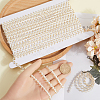 10 Yards Polyester Golden Metallic Wavy Lace Ribbons OCOR-GF0003-81A-3