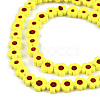 Handmade Millefiori Glass Bead Strands LAMP-N029-017A-07-3