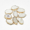 Natural Druzy Agate Pendants G-Q494-60-1