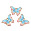 Light Gold Tone Alloy Enamel Pendants ENAM-M059-05KCG-06-3