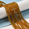 Imitate Austrian Crystal Frosted Glass Beads Strands EGLA-A039-T2mm-MD28-2