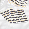 8Pcs Retro Hot Stamping Paper Photo Corner Self-Adhesive Stickers AJEW-LP0002-23-1