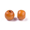 Dyed Natural Wood Beads WOOD-Q006-8mm-09-LF-2
