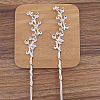 Flower Alloy Hair Sticks Findings LS-PW-WG35257-02-1