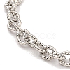 Twist Brass Cable Chain Bracelets for Women BJEW-G703-05P-2