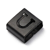 Ion Plating(IP) 304 Stainless Steel Square Slide Charms STAS-L132-09U-B-2
