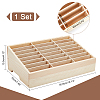 24-Grid Wooden Cell Phone Storage Box AJEW-WH0258-969A-2