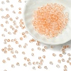 70G Transparent Spray Painted Glass Beads EGLA-YW0005-30G-1