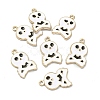 Halloween Light Gold Tone Alloy Enamel Pendants ENAM-P247-25KCG-3