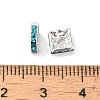 Brass Rhinestone Spacer Beads RSB072-13S-2