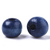 Dyed Natural Wood Beads WOOD-Q006-10mm-14-LF-1-2