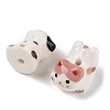 Handmade Printed Porcelain Beads PORC-A026-02-2