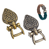 2Pcs 2 Colors Brass Cord Ends FIND-NB0006-61-1