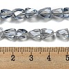 Transparent Electroplate Glass Beads Strands GLAA-G116-03A-HR01-4