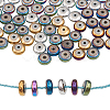 210Pcs 6 Colors PVD Vacuum Plating Non-magnetic Synthetic Hematite Beads G-CJ0001-45-1