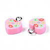 Handmade Polymer Clay Charms CLAY-N006-46B-3