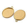 Ion Plating(IP) 304 Stainless Steel Pendant Cabochon Settings STAS-H378-06G-4