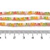 Gradient Color Electroplate Glass Bead Strands X-GLAA-E042-05-B03-5