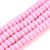 Handmade Polymer Clay Beads Strand CLAY-T021-01F-1