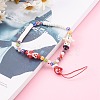 Handmade Lampwork Beaded Mobile Straps for Christmas HJEW-JM00446-03-6
