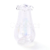 Miniature Glass Vase Ornaments AJEW-Z006-01F-1