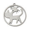 201 Stainless Steel Pendants STAS-G366-02P-07-1