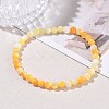 5MM Natural Yellow Shell Round Beaded Stretch Bracelets SH-CBACA76-18A-2