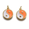 Brass Micro Pave Clear Cubic Zirconia Pendants KK-C100-16G-04-1