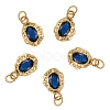 5Pcs Brass Micro Pave Cubic Zirconia Charms ZIRC-SZ0002-15B-1