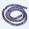 Electroplate Glass Beads Strands EGLA-A034-T6mm-B13-2