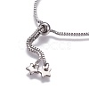 Tarnish Resistant Stainless Steel Slider Bracelet Making AJEW-JB00478-03-3