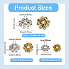 240Pcs Tibetan Style Alloy Flower Bead Caps TIBEB-SP0001-20-2