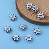 Alloy Montana Rhinestone European Beads X-CPDL-H999-17-6