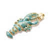 Brass Enamel Pendants KK-A277-03G-03-2
