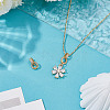 2Pcs 925 Sterling Silver Micro Pave Clear Cubic Zirconia Enhancer Shortener Bails STER-AR0001-22G-4