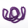 Baking Paint Transparent Glass Bead Strands X-GLAA-S031-8mm-36-2